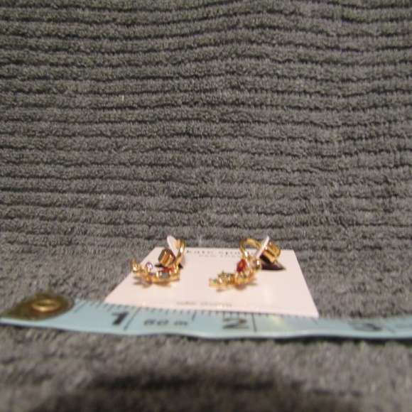 Kate Spade Firework Floral huggie Earrings Color Snowflake drop - Picture 4 of 6